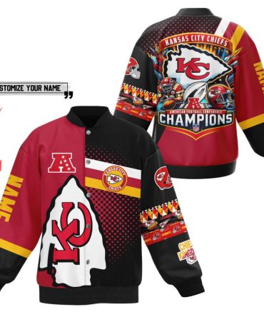 Custom Kansas City Chiefs Champions Jacket – Personalize Your Name, Bold Design!