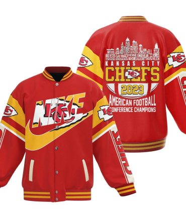 2023 Kansas City Chiefs Varsity Jacket - Championship Design, Red & Gold