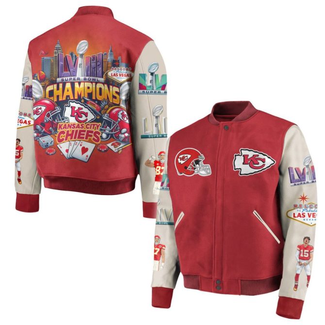 Chiefs Super Bowl Champions Varsity Jacket – Celebrate Victory In Style!
