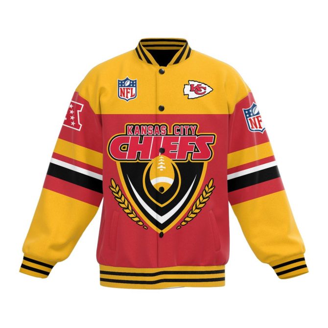 Official Kansas City Chiefs Championship Jacket – Bold Nfl Fan Apparel - Image 2