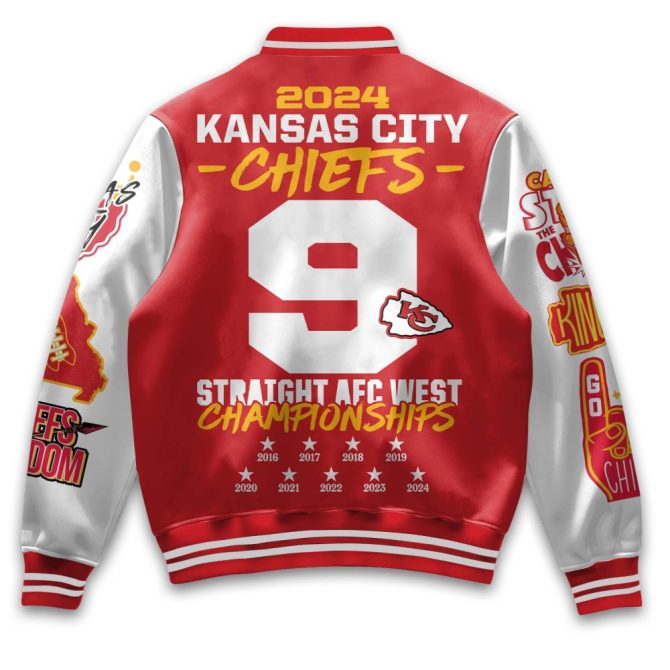 Kansas City Chiefs 2024 Championship Varsity Jacket - Limited Edition Fan Gear - Image 3