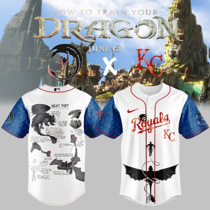 Exclusive How To Train Your Dragon X Royals Jersey - Night Fury Design, Limited Edition!