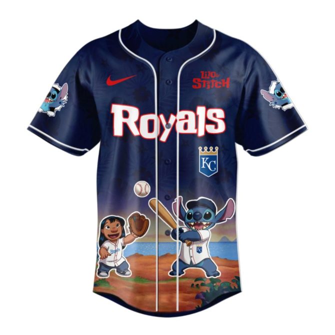 Lilo & Stitch X Mlb Royals Jersey - Limited Edition Fan Gear For Baseball Lovers - Image 2