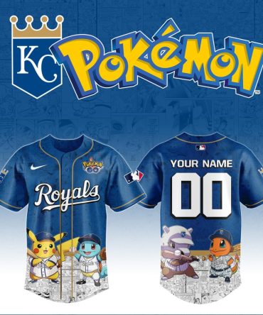 Custom Kc Royals X Pokémon Jersey - Personalize With Your Name & Number!