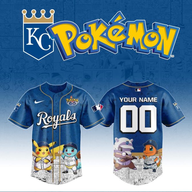 Custom Kc Royals X Pokémon Jersey - Personalize With Your Name & Number!