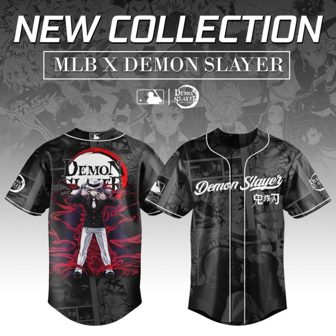Demon Slayer X Mlb Jersey - Exclusive New Collection For Anime Fans
