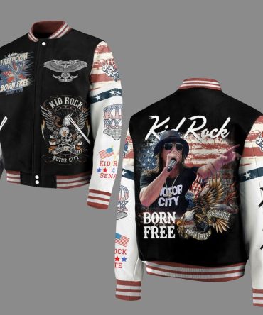 Kid Rock Motor City Bomber Jacket - Born Free Tour Edition , Limited Edition Stylish Outerwear