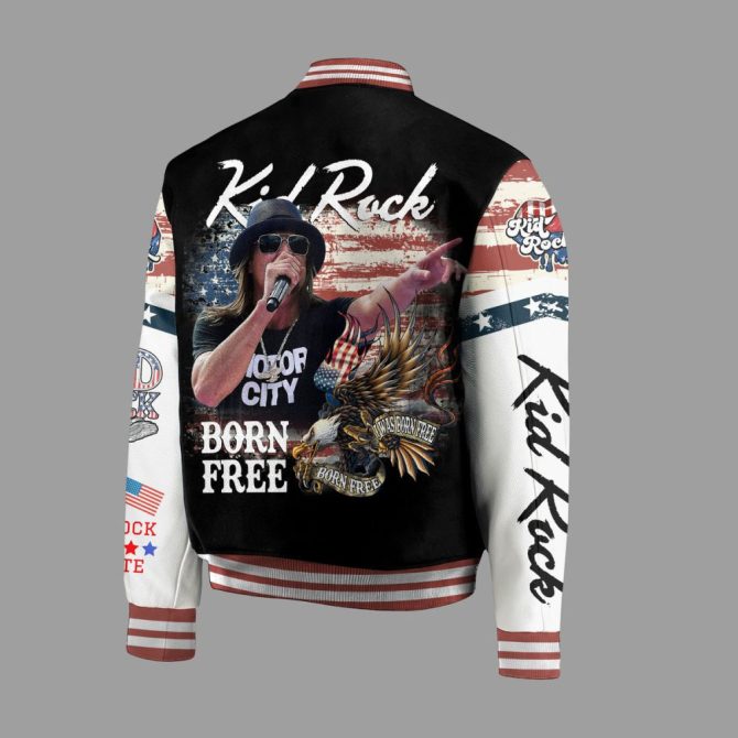 Kid Rock Motor City Bomber Jacket - Born Free Tour Edition , Limited Edition Stylish Outerwear - Image 3