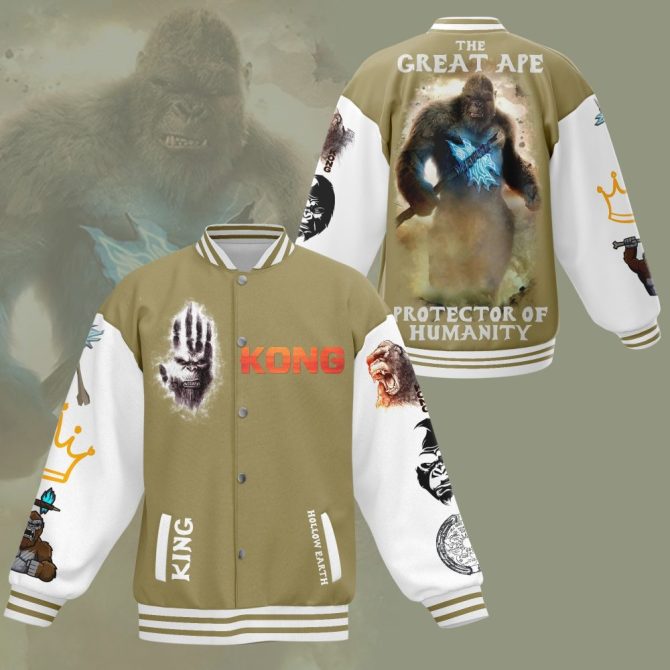 King Kong Varsity Jacket: Great Ape Protector Design – Stylish & Unique Outerwear