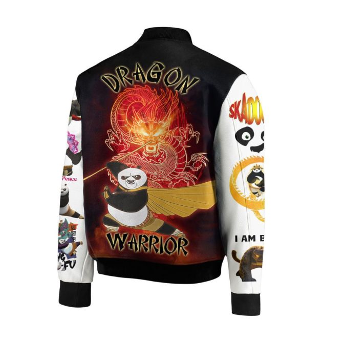 Kung Fu Panda 4 Bomber Jacket - Dragon Warrior Design, Vibrant Graphics, Unisex Casual Wear - Image 3
