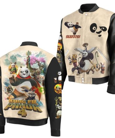 Kung Fu Panda 4 Varsity Jacket - Iconic Cartoon Characters , Limited Edition Fan Gear