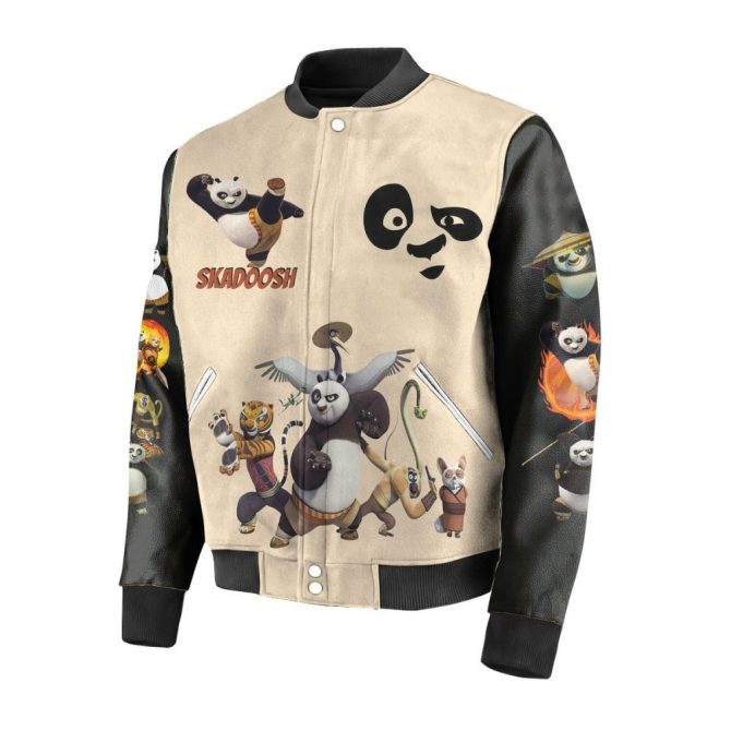 Kung Fu Panda 4 Varsity Jacket – Limited Edition, Stylish & Cozy Fan Favorite - Image 2