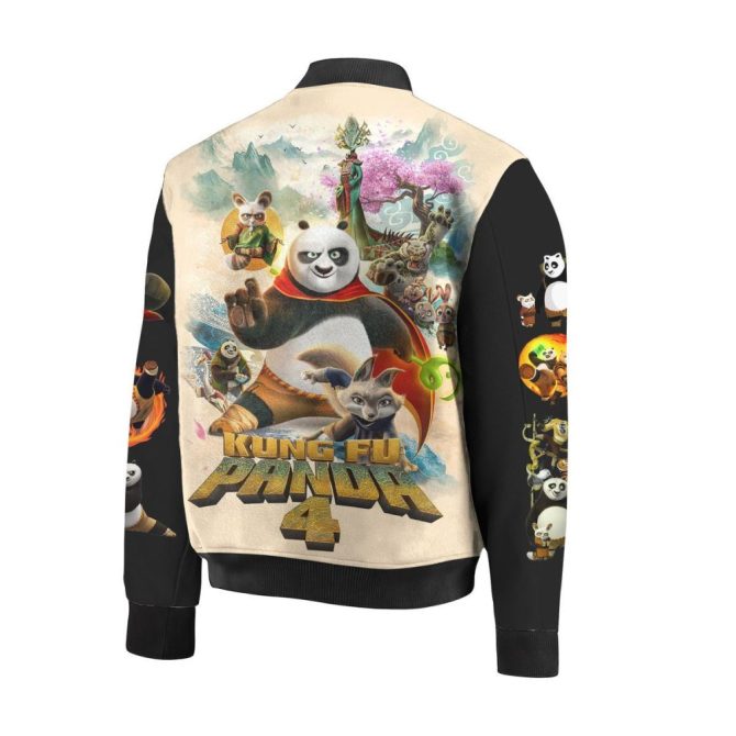 Kung Fu Panda 4 Varsity Jacket – Limited Edition, Stylish & Cozy Fan Favorite - Image 3