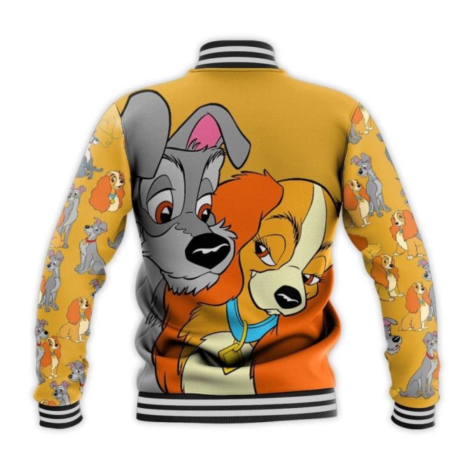 Lady And The Tramp Jacket - Stylish Cartoon Varsity Bomber For Fans - Image 3