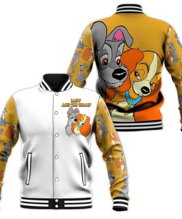 Lady And The Tramp Jacket - Stylish Cartoon Varsity Bomber For Fans
