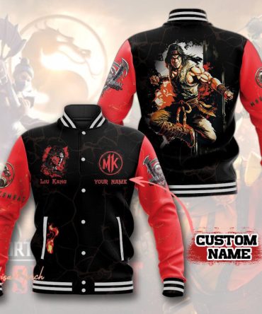 Custom Name Mortal Kombat Varsity Jacket - Liu Kang Design, Perfect Gift For Gamers