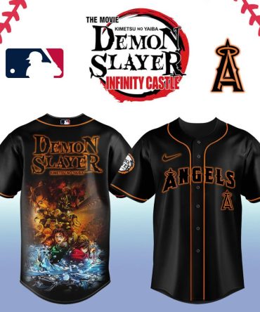 Limited Edition Demon Slayer X Angels Baseball Jersey - Anime Fans Must-Have!