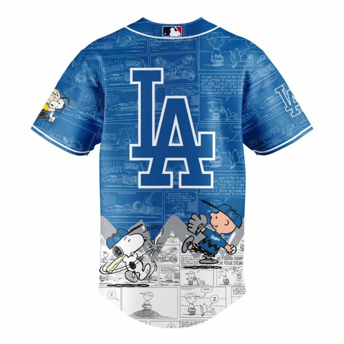 Limited Edition Dodgers Peanuts Night Jersey – Celebrate In Style With Snoopy & Friends! - Image 3