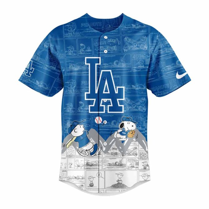 Limited Edition Peanuts Night La Baseball Jersey – Celebrate In Style! - Image 2
