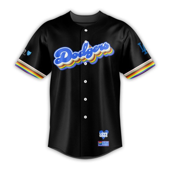 La Dodgers Pride Jersey - Celebrate In Style With Rainbow Design! - Image 2