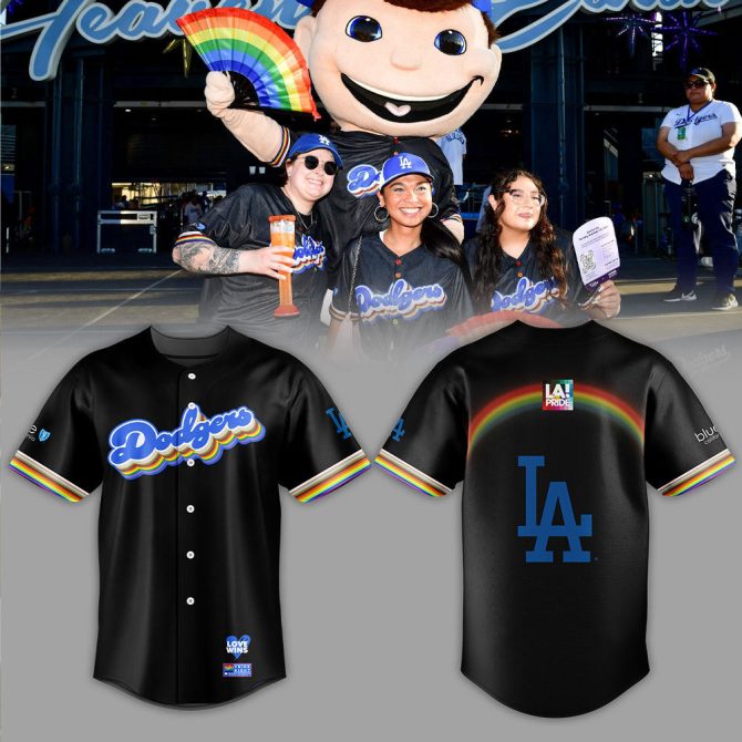 La Dodgers Pride Jersey - Celebrate In Style With Rainbow Design!