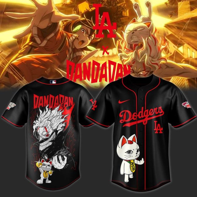 Exclusive La Dodgers X Dandadan Anime Jersey - Limited Edition Baseball Shirt For Fans