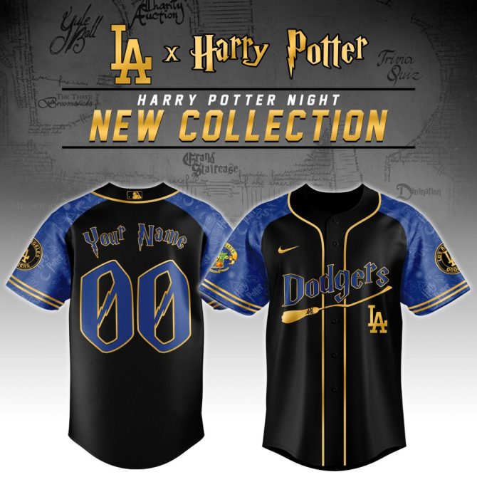 Customize Your La Dodgers X Harry Potter Jersey – Magical Limited Edition!