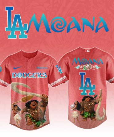 Limited Edition La Dodgers Moana Baseball Jersey – Unique Disney Collaboration