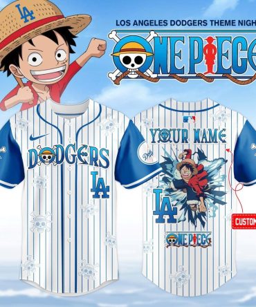 Custom La Dodgers One Piece Jersey – Personalize Your Anime Baseball Gear!