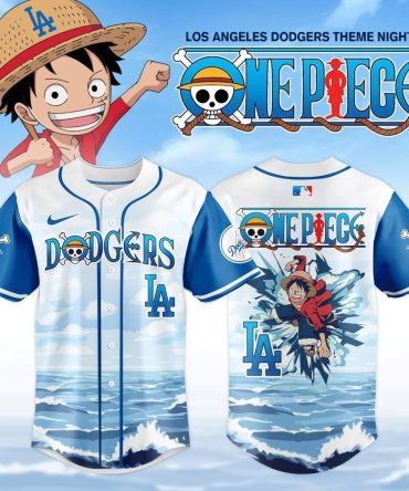 Limited Edition La Dodgers X One Piece Jersey – Anime Baseball Fan Gear