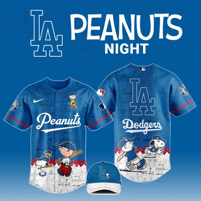 Exclusive La Dodgers X Peanuts Night Jersey & Cap Set – Limited Edition Collectible