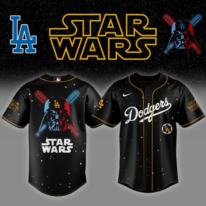 La Dodgers Star Wars Jersey - Limited Edition Darth Vader Design