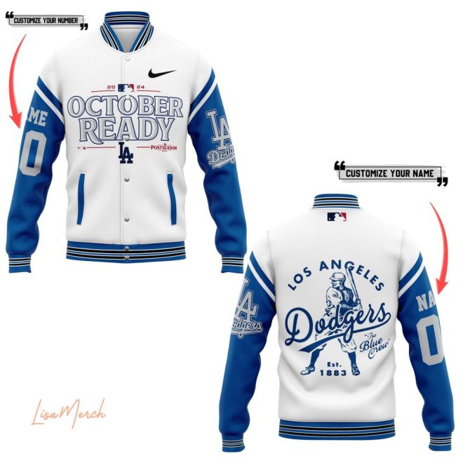 Customize Your Dodgers Varsity Jacket – October Ready 2024 Edition
