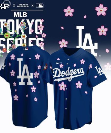 Limited Edition La Dodgers Cherry Blossom Jersey - Mlb Tokyo Series Exclusive