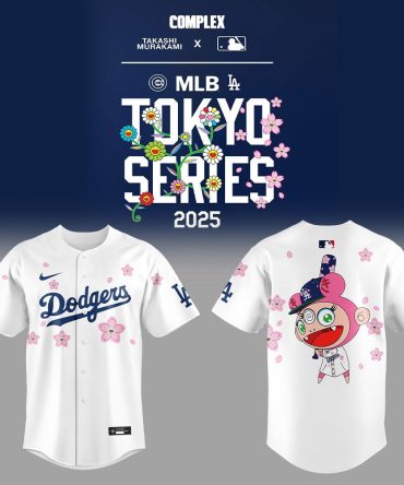 Limited Edition Dodgers Tokyo Series 2025 Jersey By Takashi Murakami – Unique Mlb Apparel