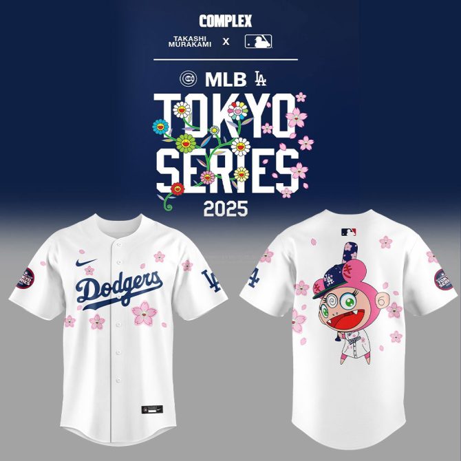 Limited Edition Dodgers Tokyo Series 2025 Jersey By Takashi Murakami – Unique Mlb Apparel