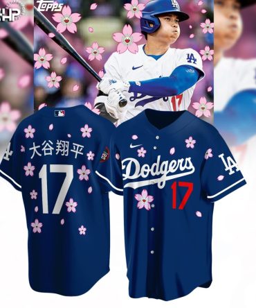 Limited Edition Dodgers #17 Floral Jersey - Stylish Baseball Apparel
