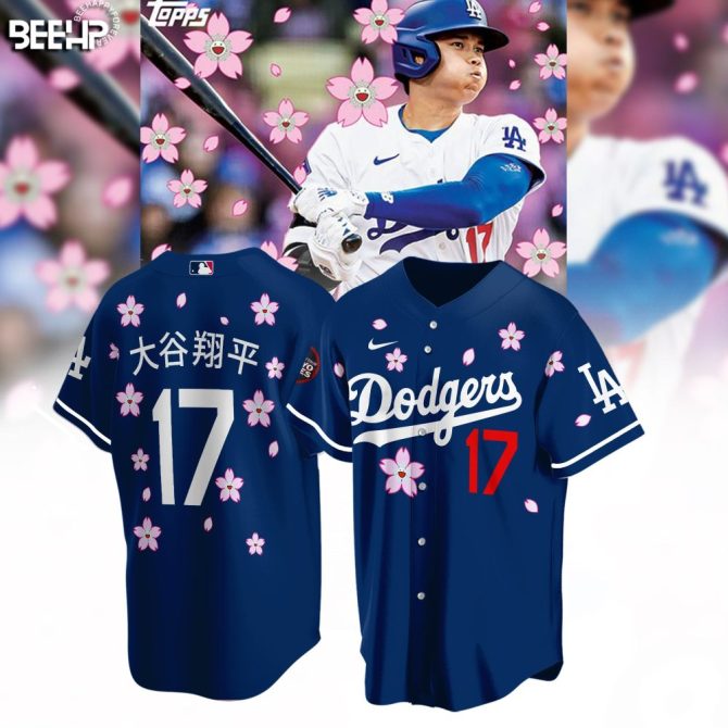 Limited Edition Dodgers #17 Floral Jersey - Stylish Baseball Apparel