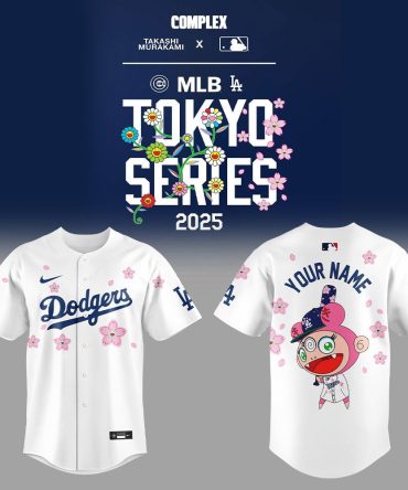 Limited Edition Dodgers Tokyo Series 2025 Jersey By Takashi Murakami – Customize Yours Now!