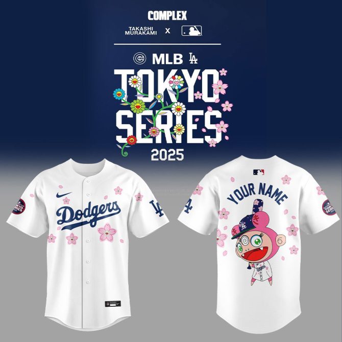 Limited Edition Dodgers Tokyo Series 2025 Jersey By Takashi Murakami – Customize Yours Now!