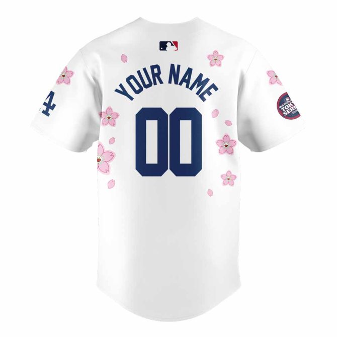 Limited Edition La Dodgers X Takashi Murakami Tokyo Series 2025 Customizable Jersey - Image 3