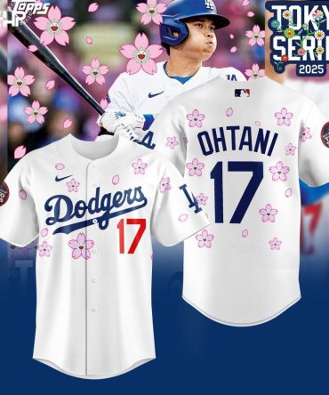 Limited Edition Dodgers Tokyo Series 2025 Jersey - Ohtani #17 Sakura Design