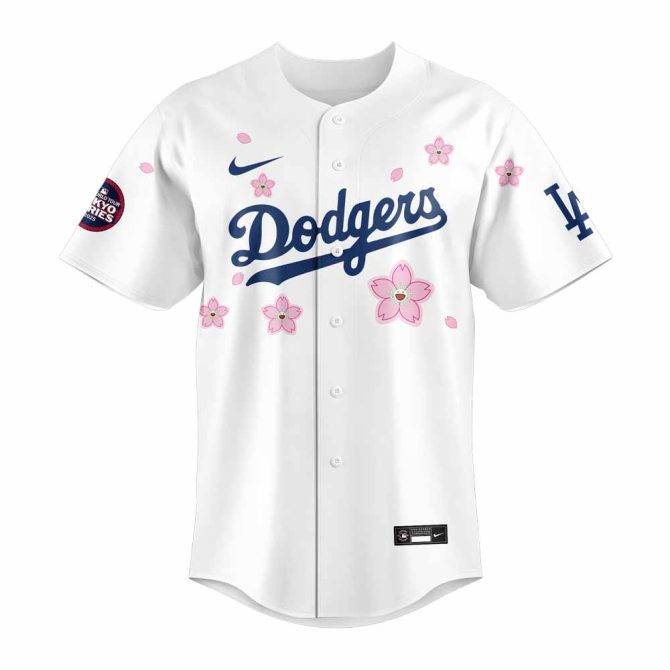 Limited Edition Dodgers Tokyo Series 2025 Jersey By Takashi Murakami – Unique Mlb Apparel - Image 2