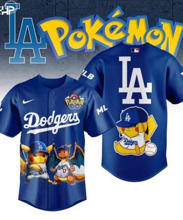 Limited Edition Dodgers X Pokémon Jersey - Pikachu & Charizard Design For Fans