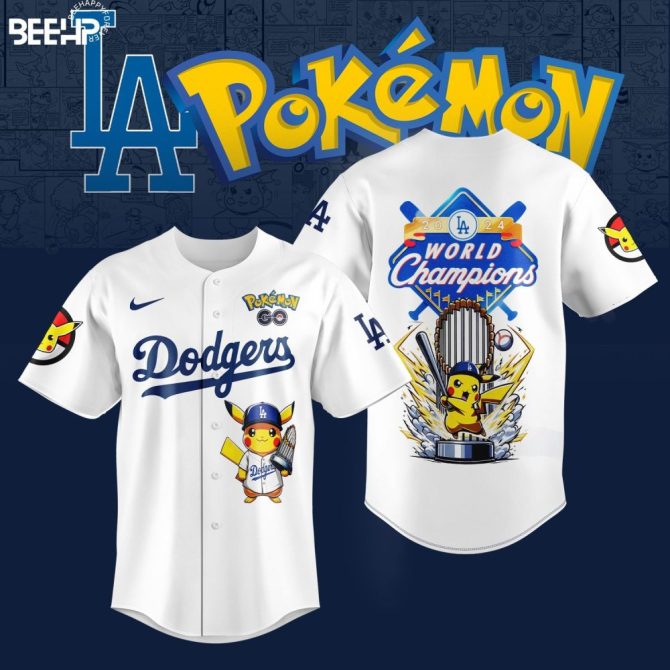 Exclusive La Baseball X Pokémon Pikachu Champions Jersey - Limited Edition!