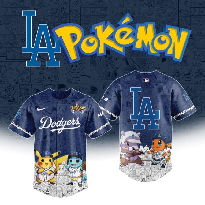 Exclusive La Dodgers X Pokémon Jersey – Limited Edition Fan Gear!