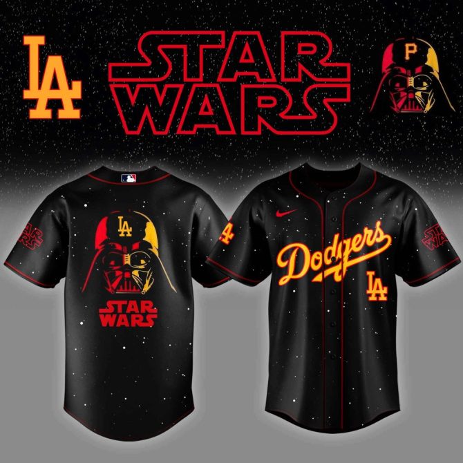 Limited Edition Star Wars Dodgers Jersey - Iconic Darth Vader Design
