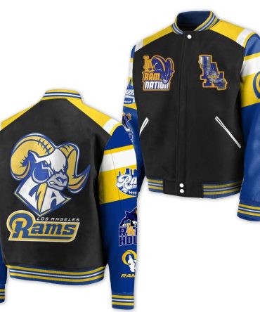 Official Los Angeles Rams Varsity Jacket - Bold Design, Premium Quality, Perfect For Fans