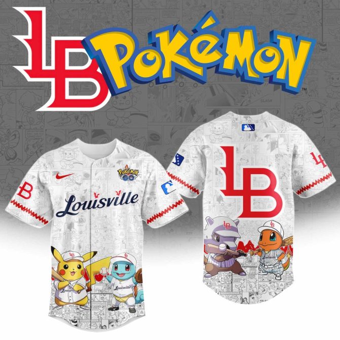 Limited Edition Pokémon Baseball Jersey - Pikachu & Friends Design For Fans