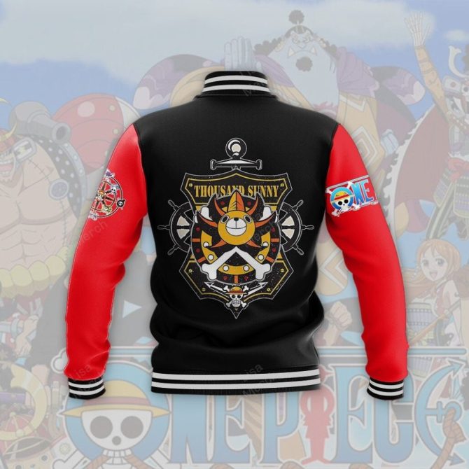 Custom Anime Varsity Jacket - Personalized Name - Iconic Pirate Design - Perfect Gift For Fans - Image 3